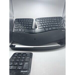 Microsoft Sculpt Ergonomic Wireless Desktop Keyboard, Keypad, Riser, No Dongle